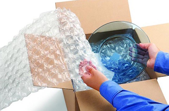 Виды воздушно пузырчатой пленки для упаковки